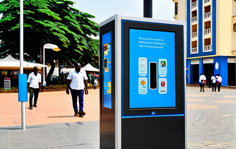 적도 기니의 기술 산업과 혁신 프로젝트 - Mobile Payment in Equatorial Guinea**

"A bustling outdoor market scene in Equatorial Guinea, focus ...