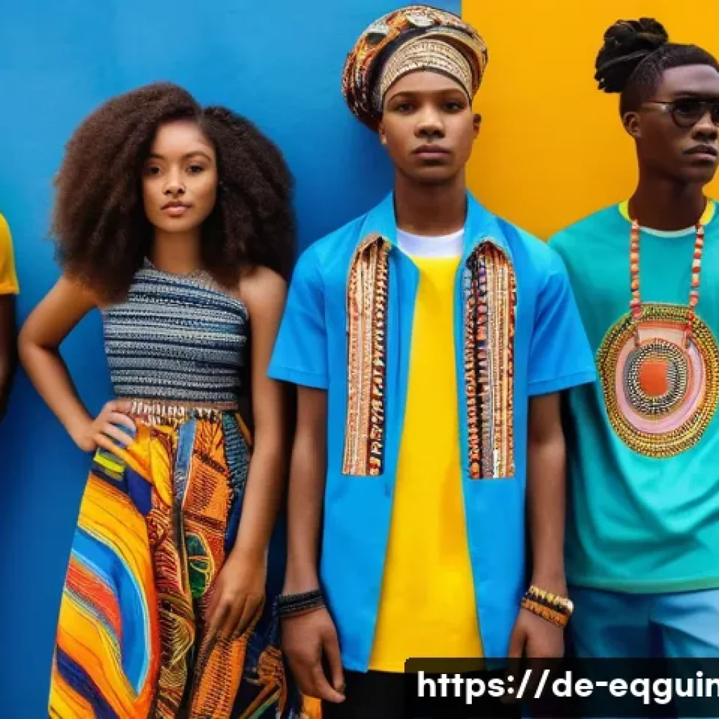적도 기니의 청년 문화와 트렌드 - A vibrant urban scene in Equatorial Guinea featuring young people expressing their identity through ...